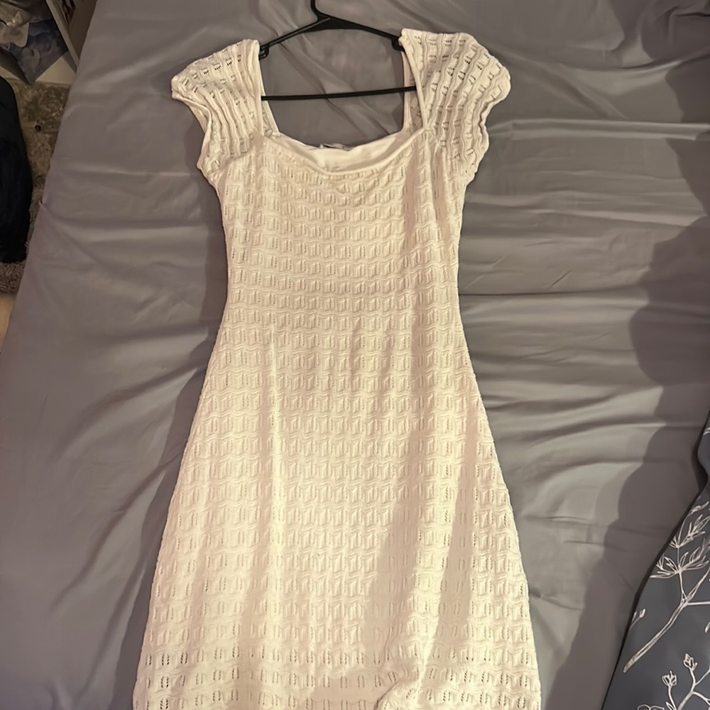 White hollister dress